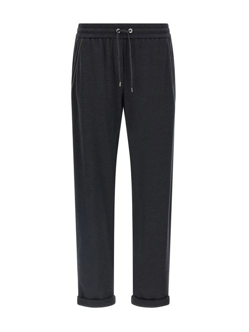 Shiny Pocket Detail Pants BRUNELLO CUCINELLI | MD828SB899C9142